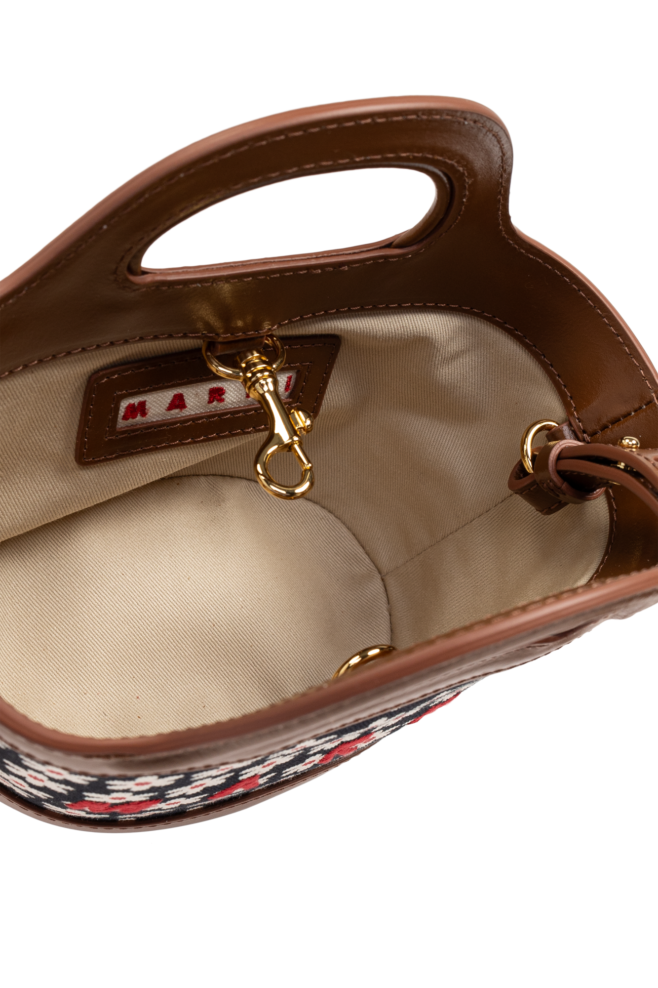 Marni logo-print tote bag Brown | Marni Shoulder bag